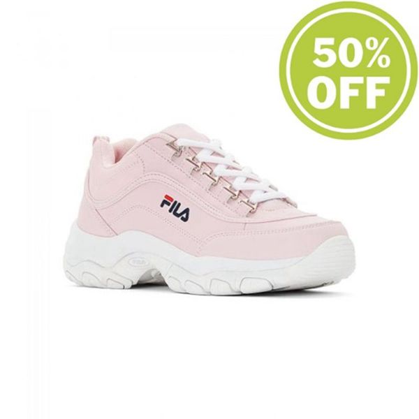 Zapatillas Fila Mujer Rosas - Strada Low Wmn Chalk - España 438962UOB